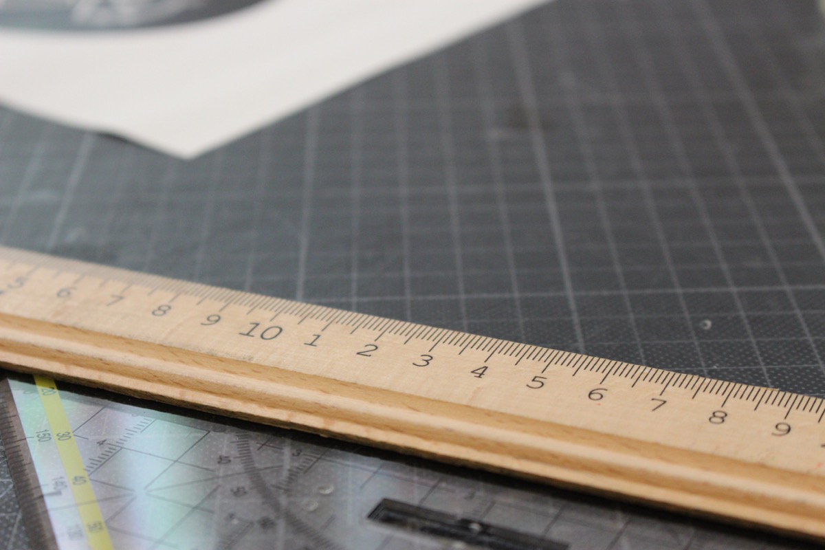 a ruler and graph paper