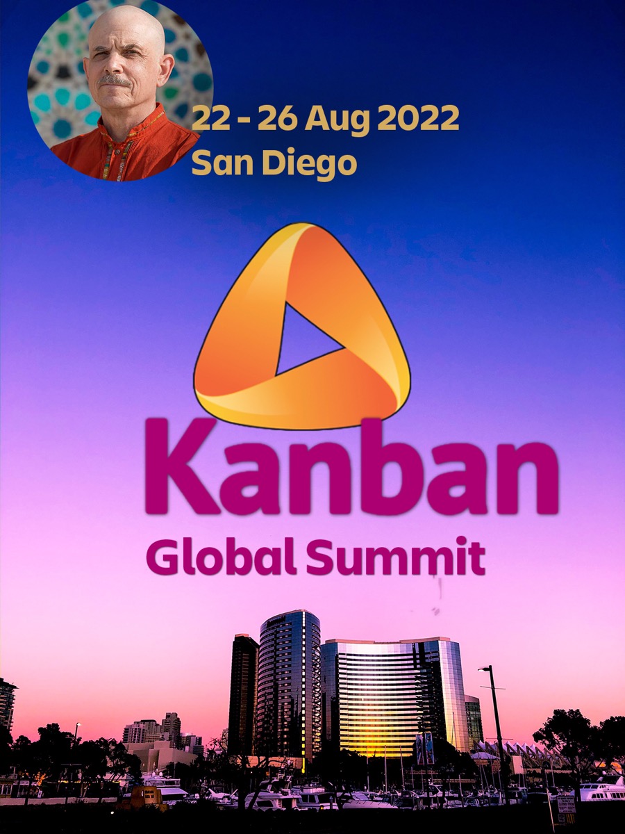 Cityscape photo with global kanban summit dates